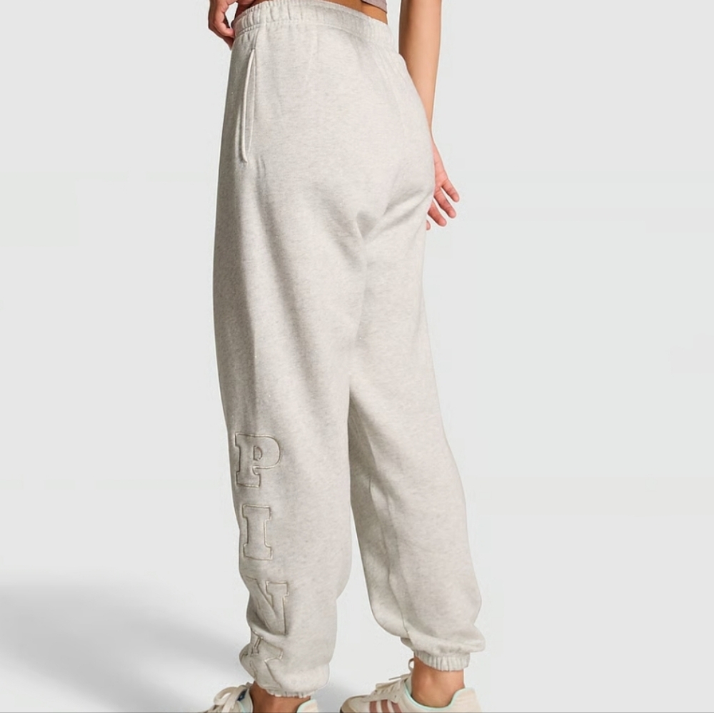 3329 NWT PINK Campus Fleece Sweatpants Sz XS - Picture 2 of 8
